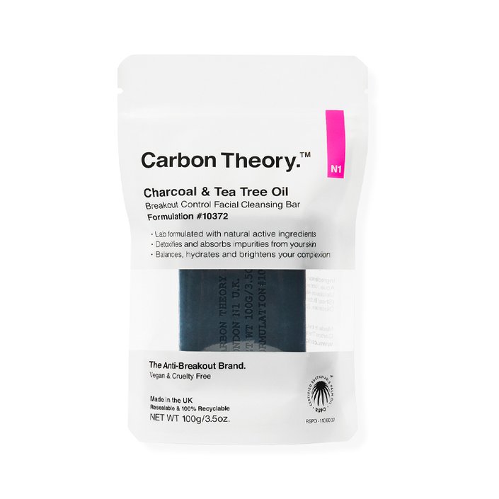 Carbon Theory Charcoal & Tea Tree Oil Break-Out Control Facial Cleansing Bar