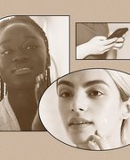 Collage of sepia-filtered images