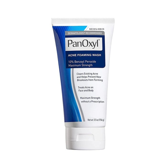 PanOxyl Acne Foaming Wash Benzoyl Peroxide 10% Maximum Strength Antimicrobial