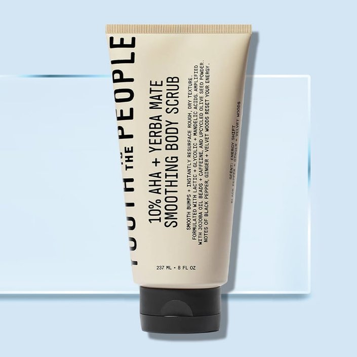 Youth to the People 10% AHA + Yerba Mate Smoothing Energy Body Scrub