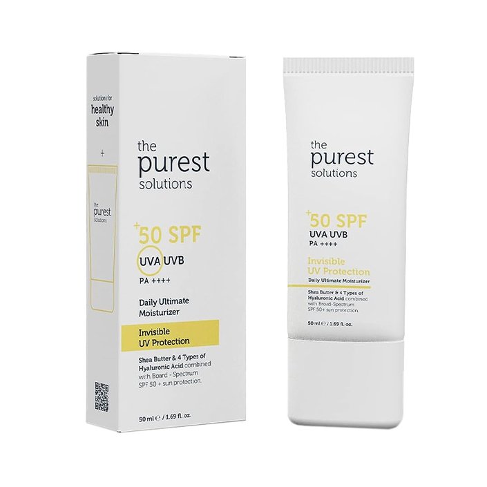 The Purest Solutions Invisible UV Protection Daily Intensive Moisturizer SPF 50+